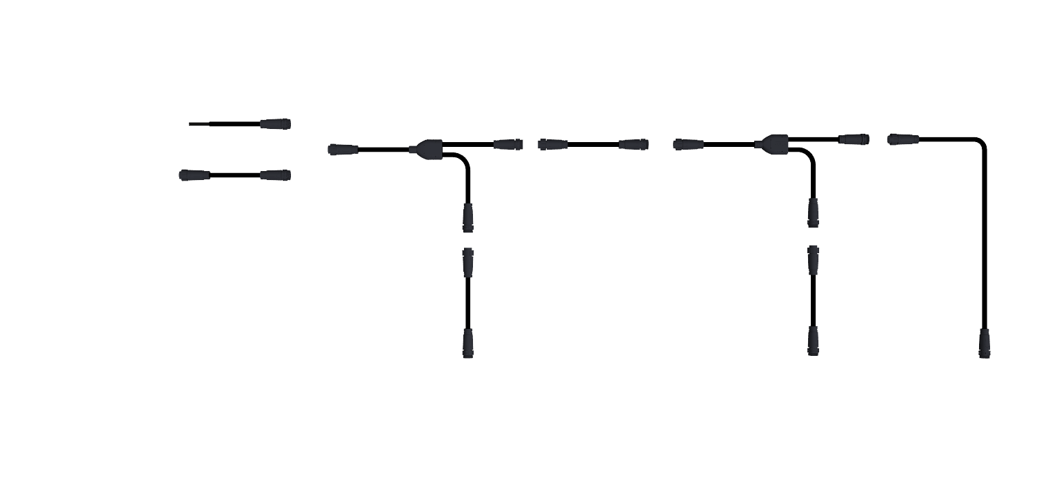Das flexible Steckersystem RCS-5P SMI bietet 3 Varianten und verschiedene Längen zur wirtschaftlichen Montage
