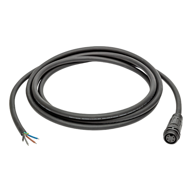 Die RCS-5P F-OE Leitungspeitschen Serie mit angeschlossener Buchse, in den Längen 10m, 5m, 3m, 1m und 0,2m